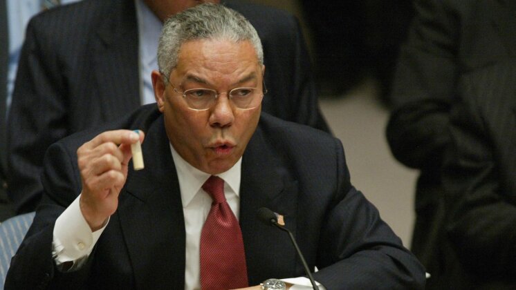 U.S. Secretary of State Colin Powell Makes False Claims at UN Security Council Regarding Iraqi WMDs