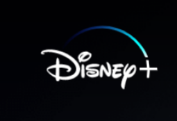 Disney+ logo against black background