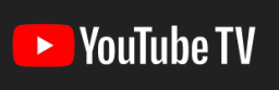 YouTube TV logo against Black