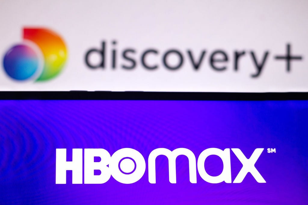 HBO Max and Discovery+ logos