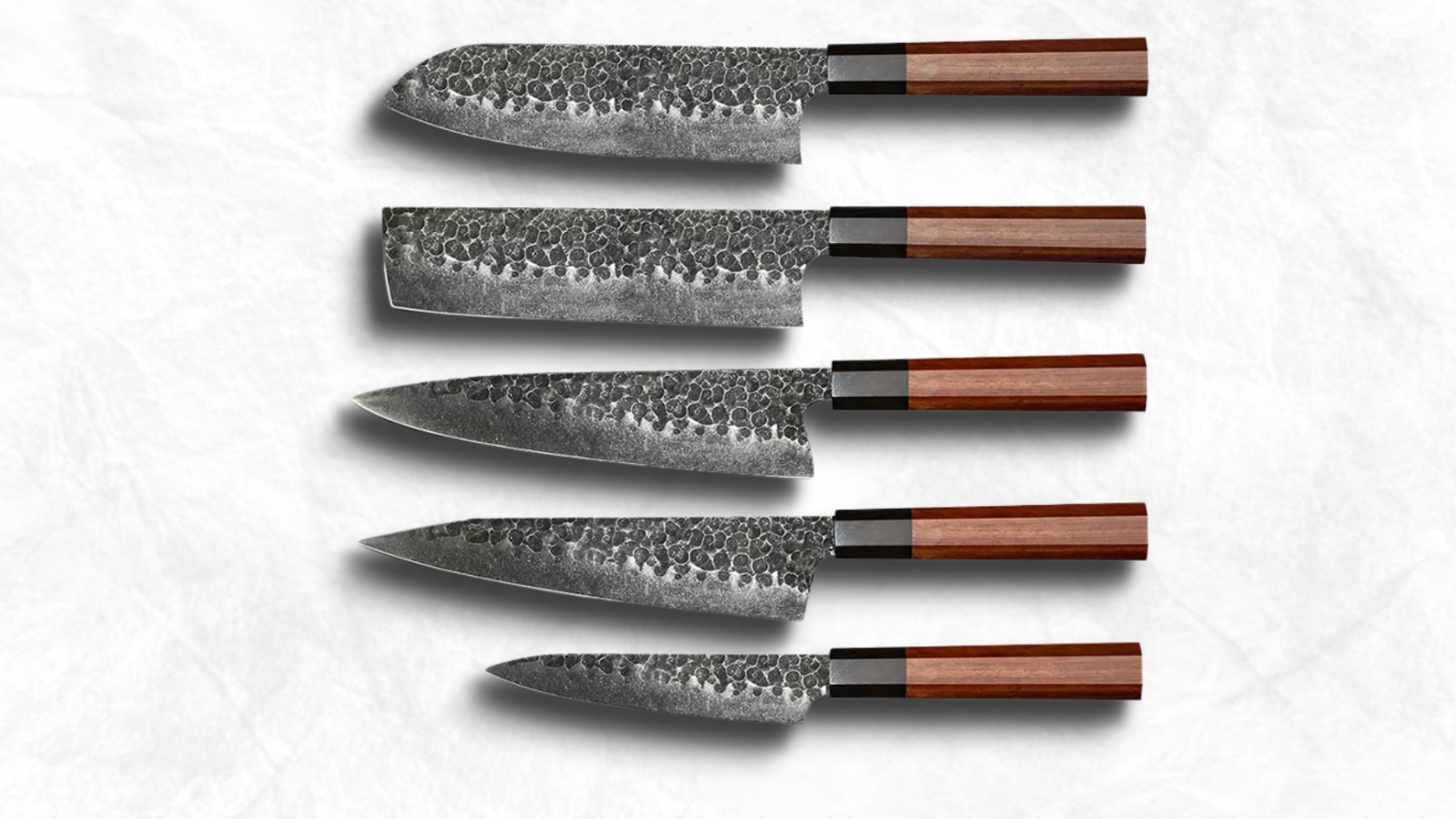 set of 5 japanese chef knives