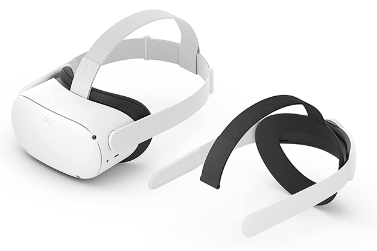 virtual reality headset against a white background