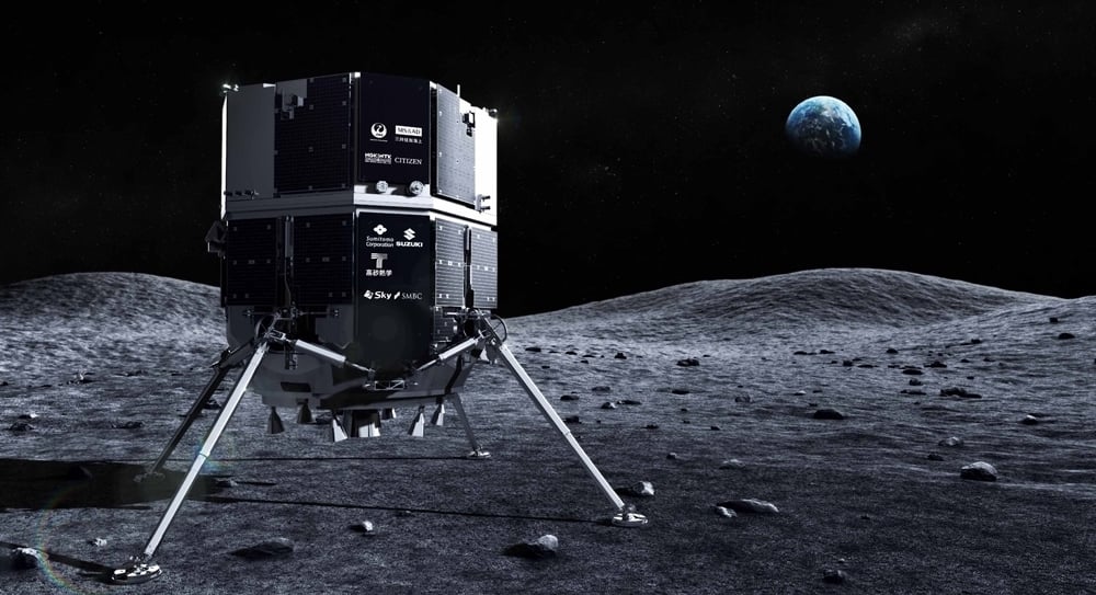 Ispace's Hakuto-R mission landing on the moon