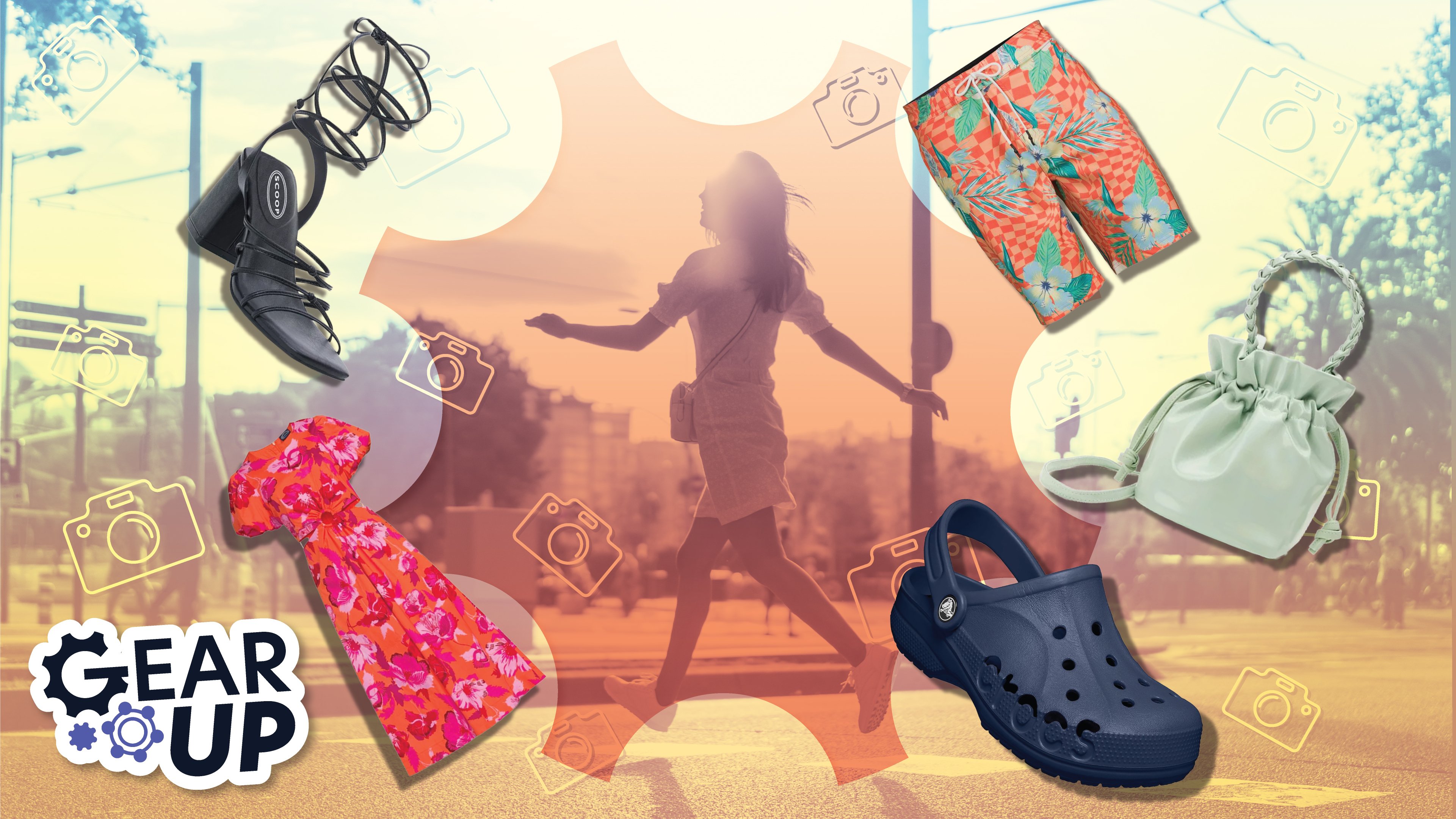 woman enjoying sunshine and spring fashion