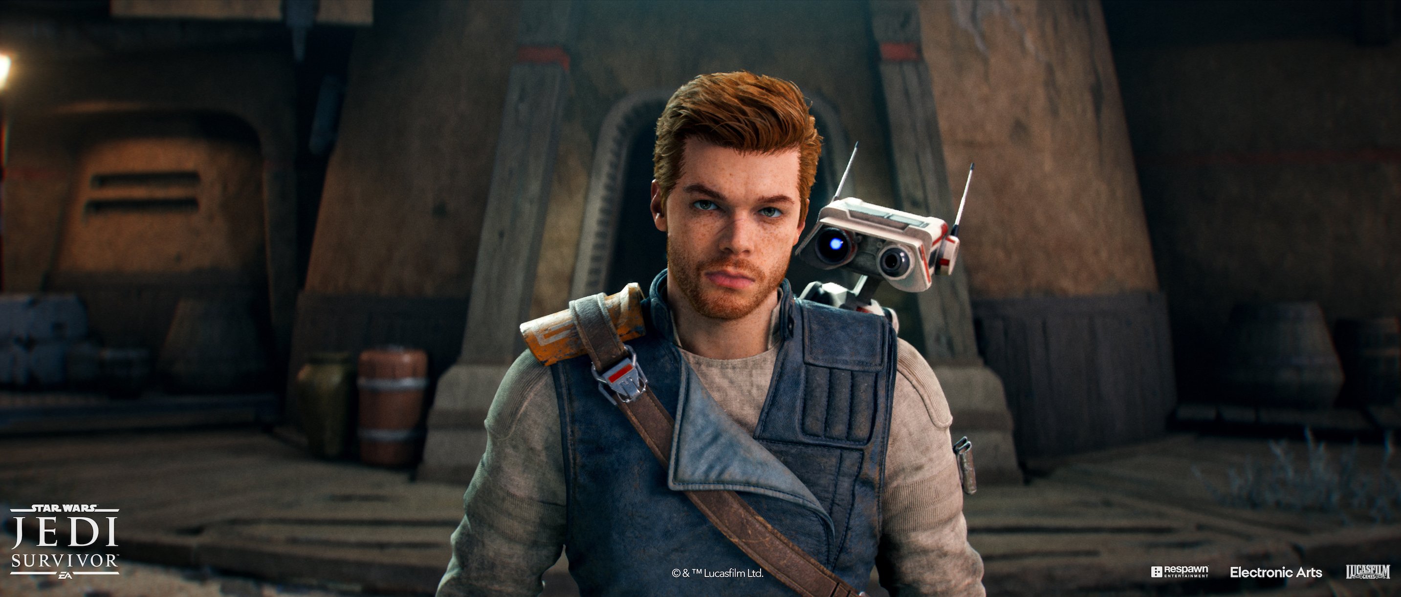 Star Wars Jedi: Survivor screenshot of Cal Kestis and BD-1