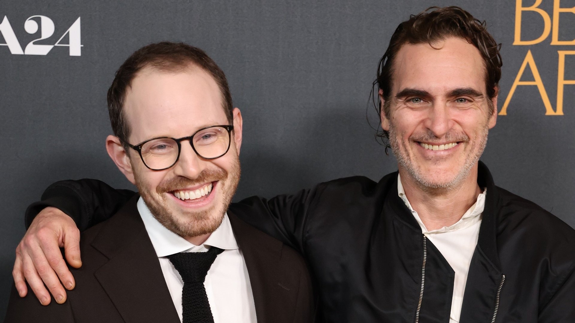 Ari Aster and Joaquin Phoenix at the Los Angeles Premiere of 