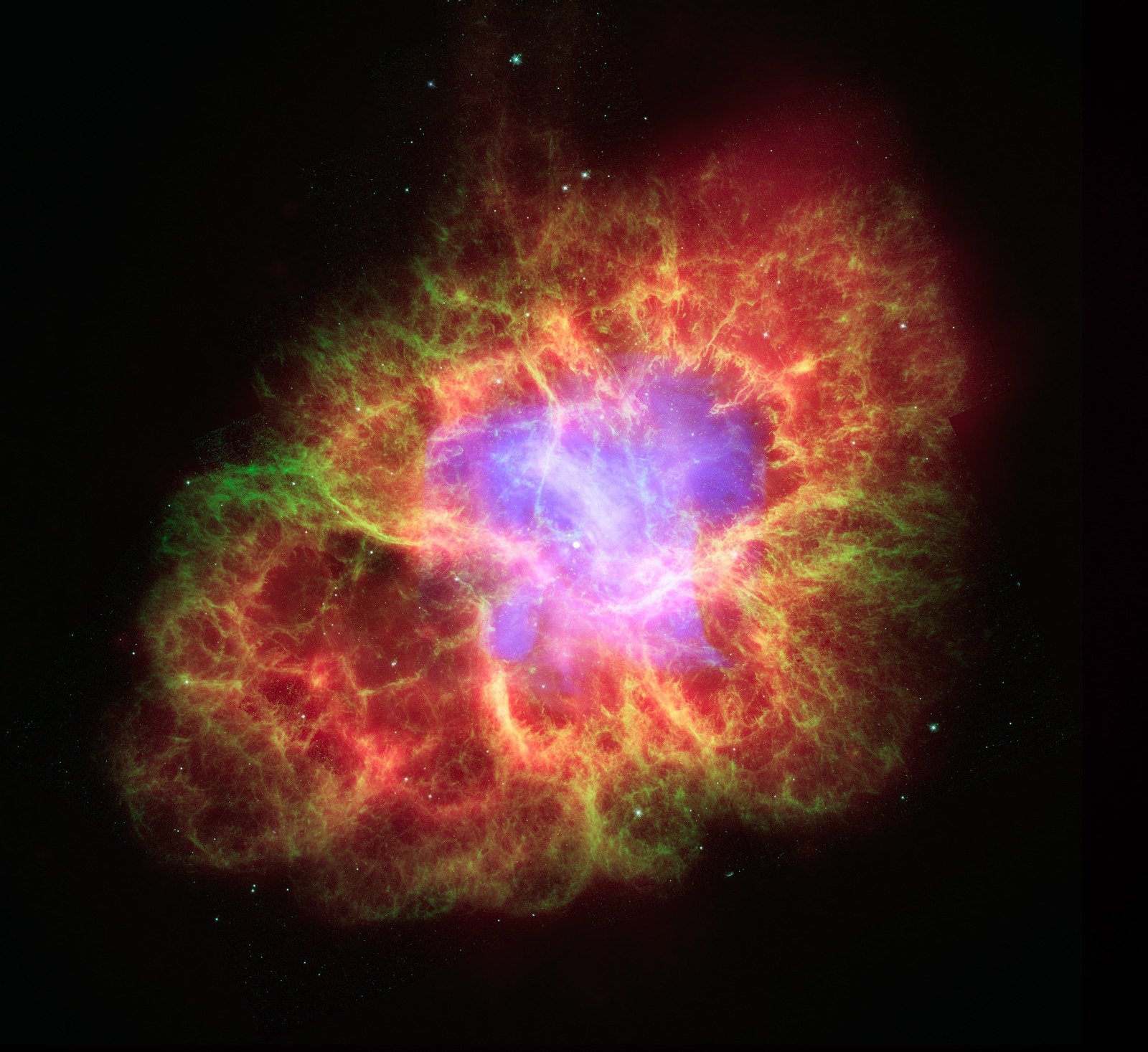 The aftermath of an exploded star.