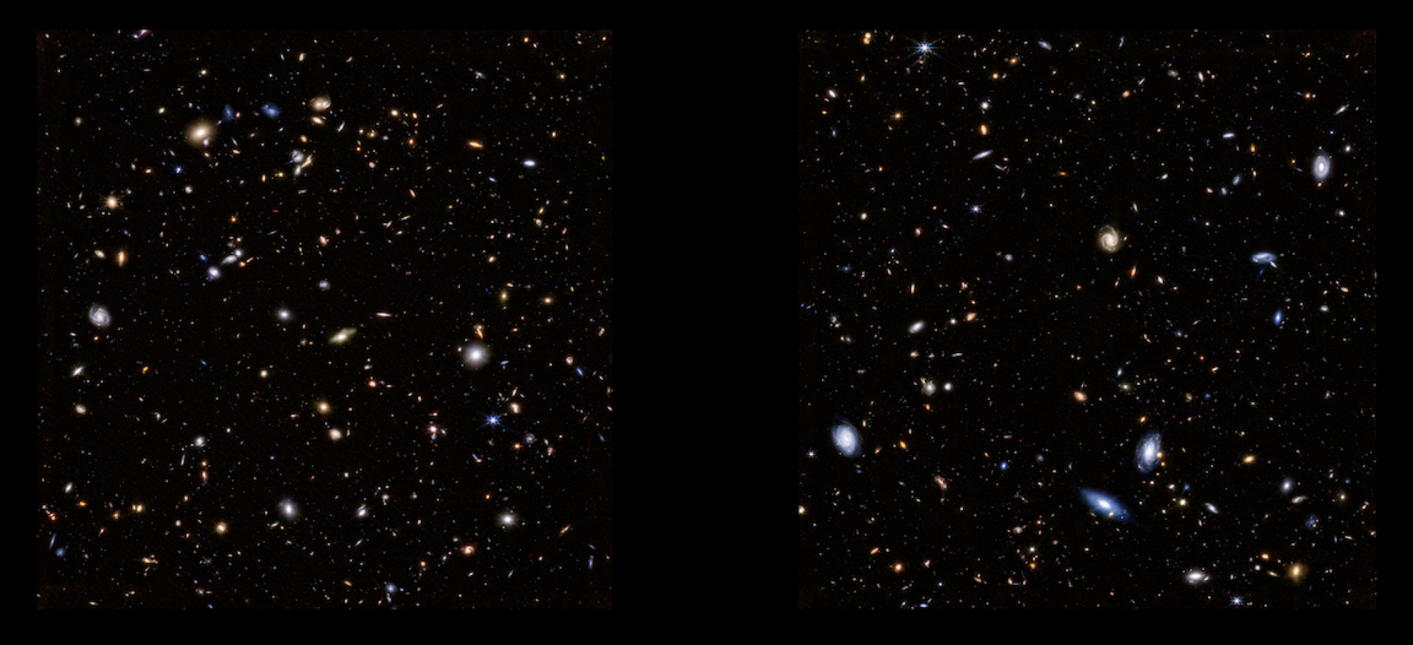 thousands of galaxies in space