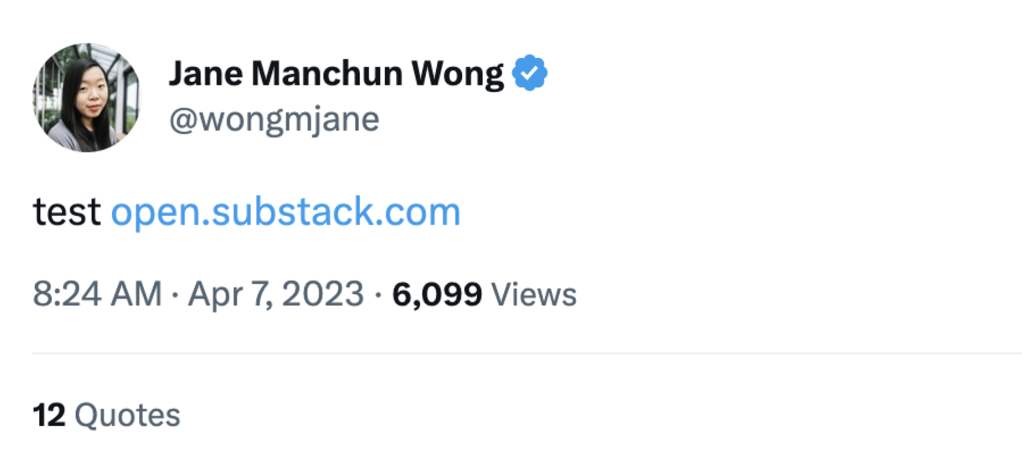 Twitter screenshot