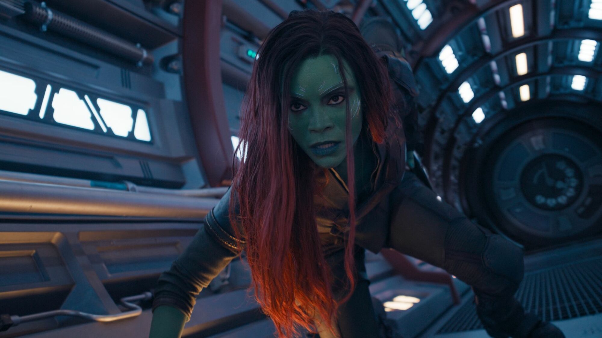 Zoe Saldana as Gamora in "Guardians of the Galaxy Vol. 3."