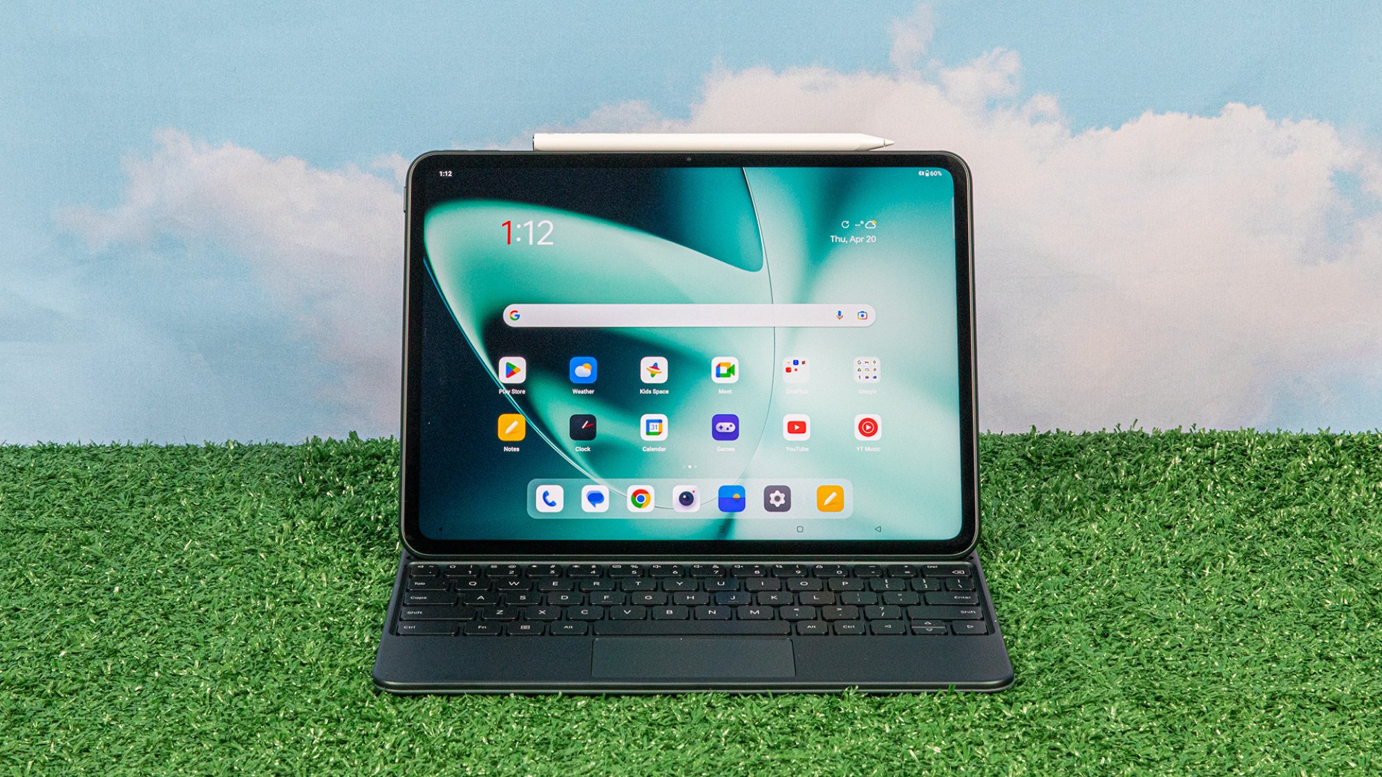 OnePlus Pad with keyboard and stylus accessories