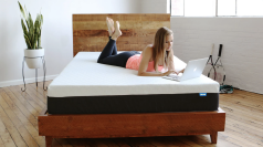 Person laying on Bear Original mattress