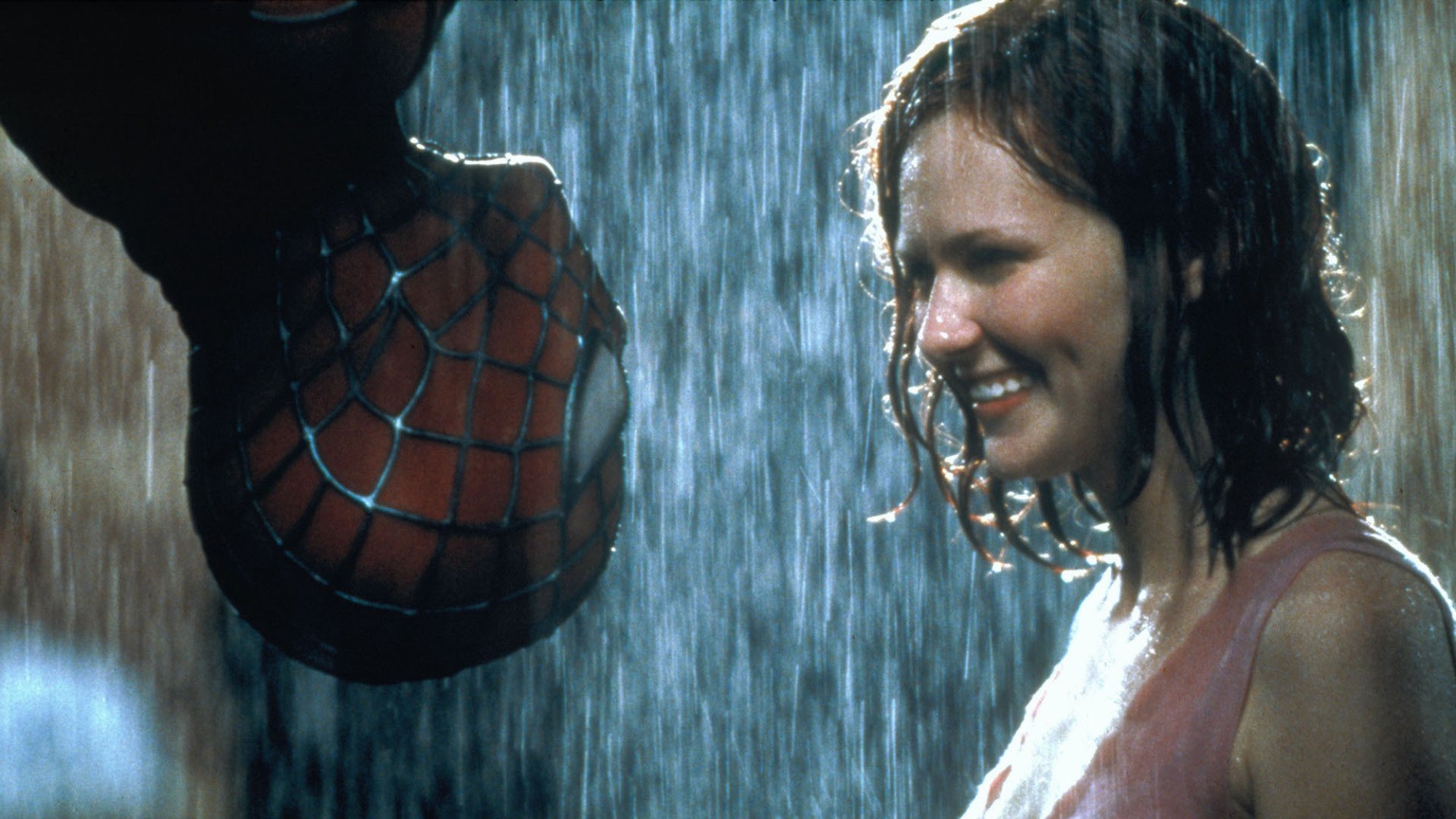 The upside-down kiss from "Spider-Man."