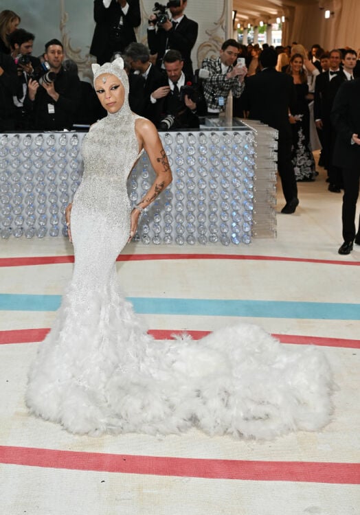 Doja Cat at the 2023 Met Gala: Karl Lagerfeld: A Line of Beauty held at the Metropolitan Museum of Art on May 1, 2023 in New York, New York.