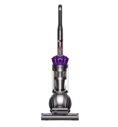 Silver ball vacuum with purple accents
