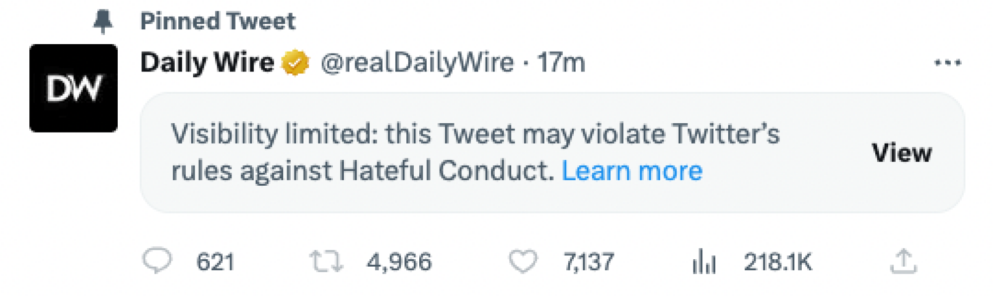 The Daily Wire tweet