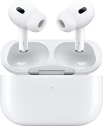 airpods pro 2 buds and their case 