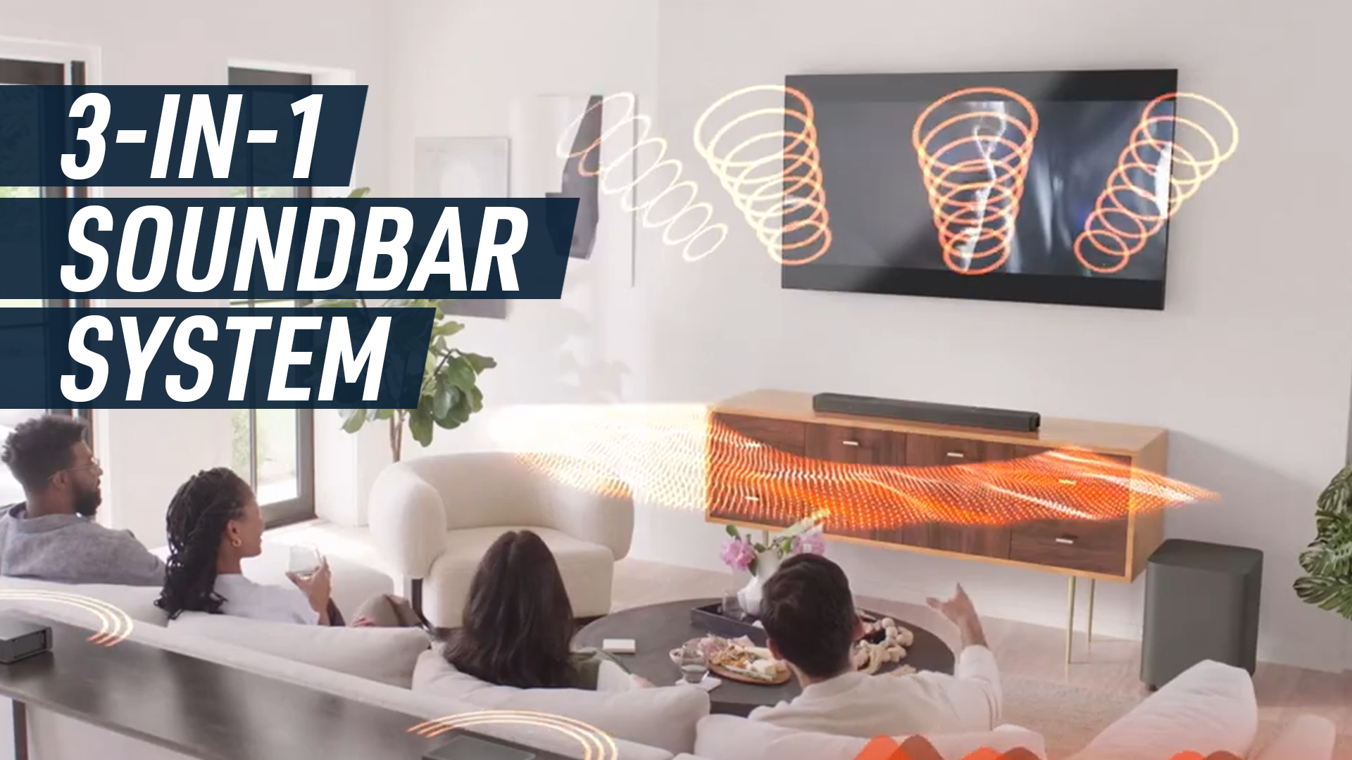 3-in-1 soundbar system