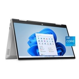 hp pavilion 2-in-1 laptop with home screen