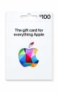 a $100 apple gift card