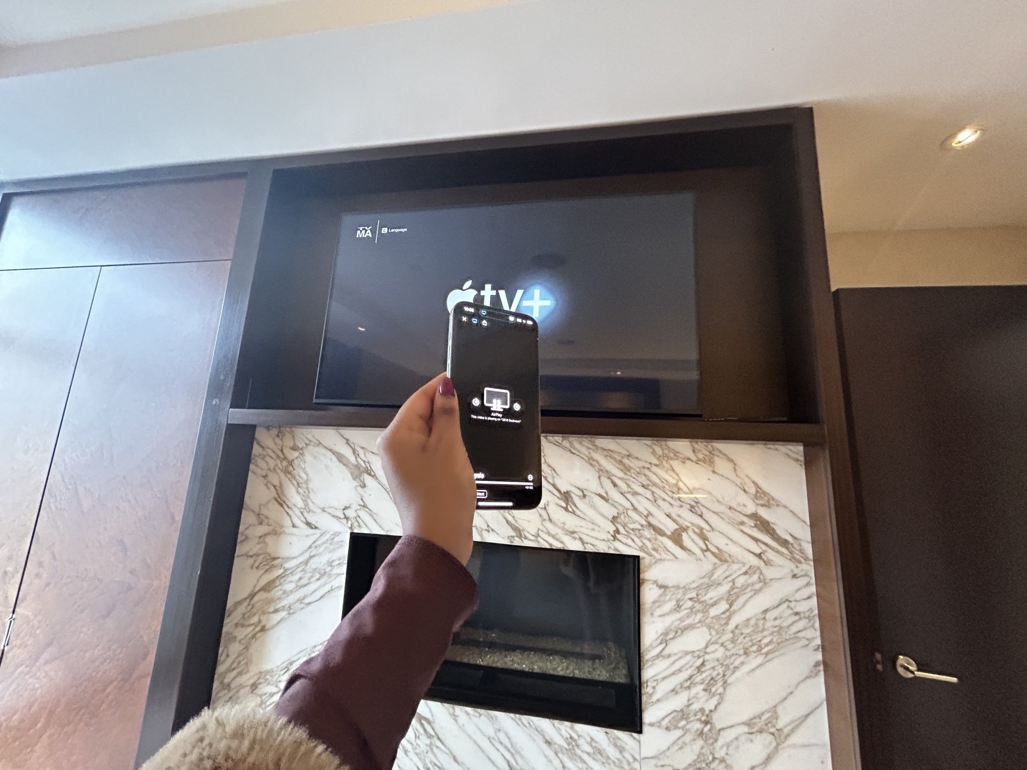 Apple TV+ via AirPlay at IHG hotel