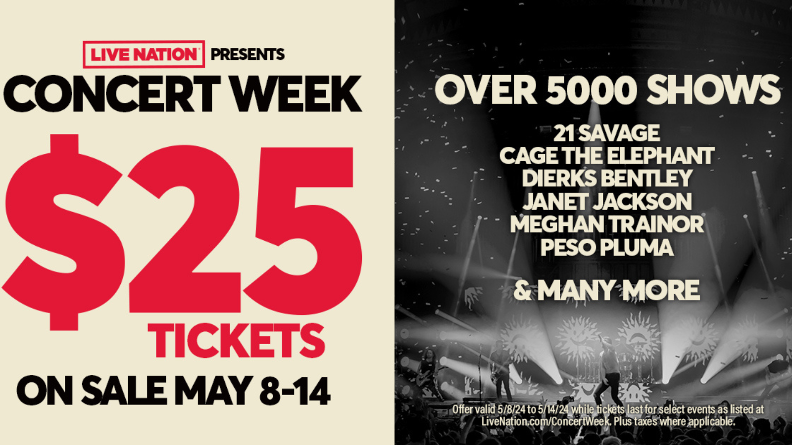 live nation concert week art