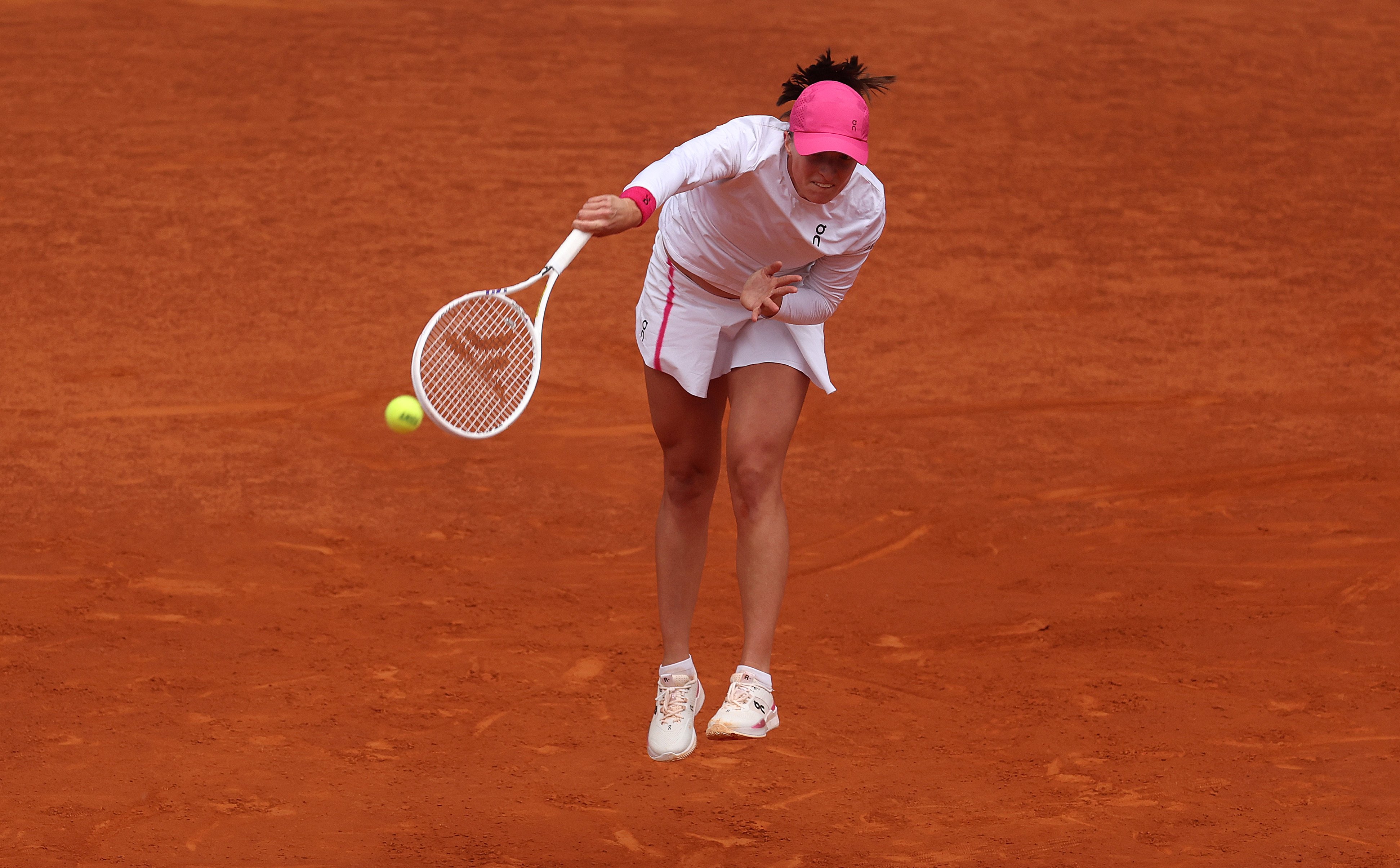 Iga Swiatek of Poland in action
