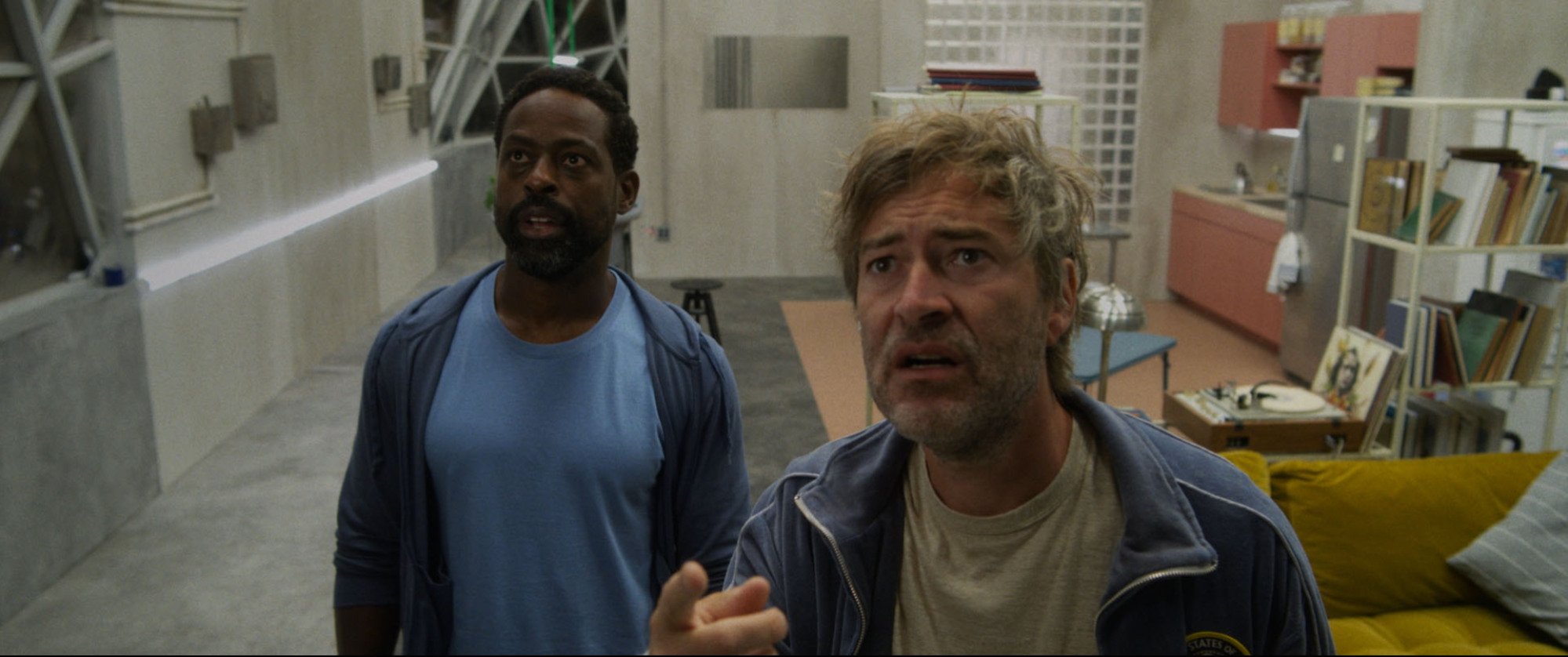 Sterling K. Brown and Mark Duplass are trapped in "Biosphere."