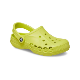 A single Croc Baya clog in chartreuse