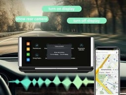 Foldable touchscreen car display
