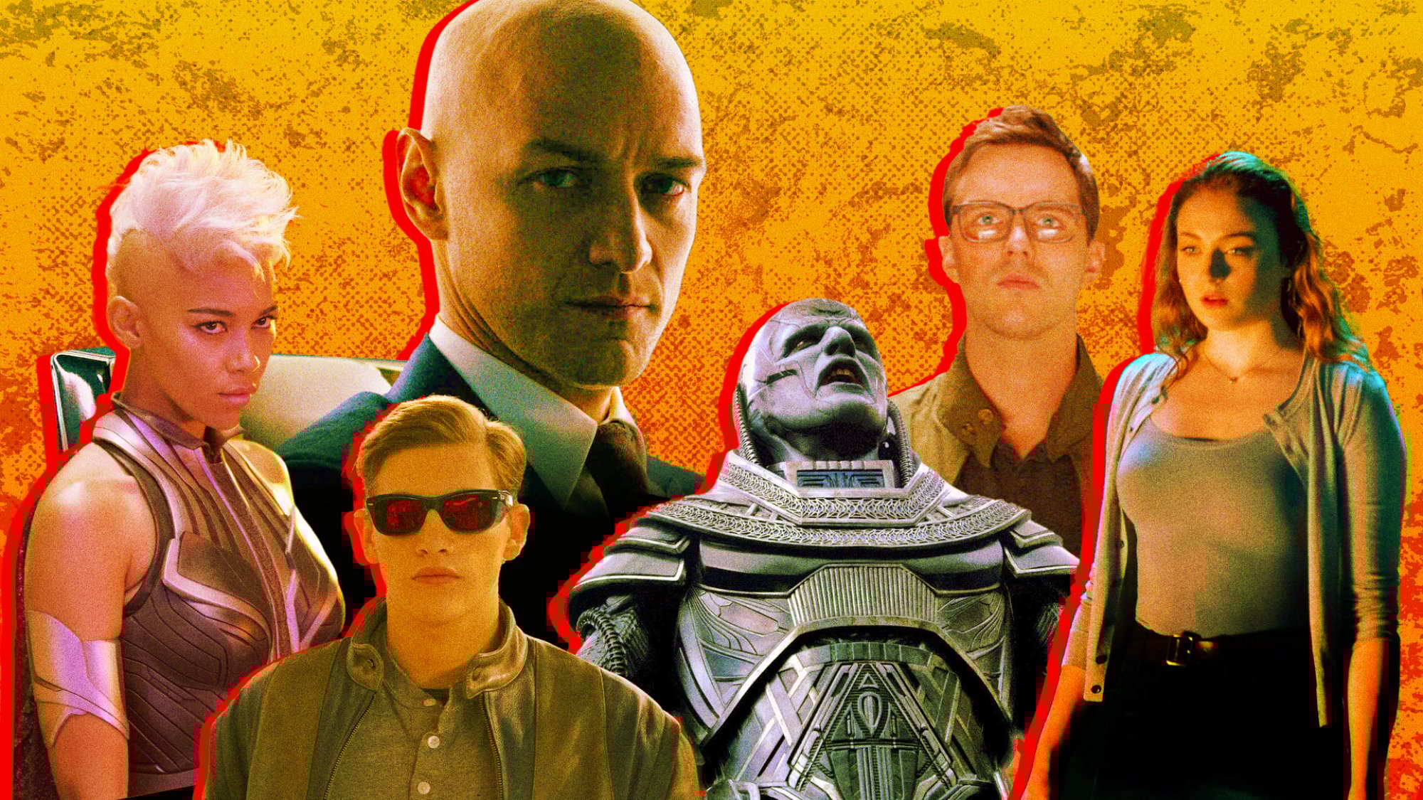 Composite of X-Men movies released between 2014-2017.