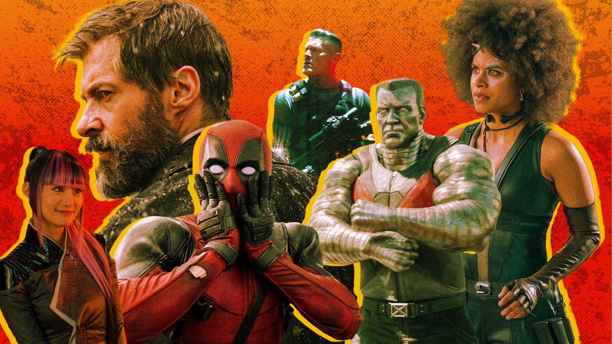 Composite of Deadpool and Logan movies.