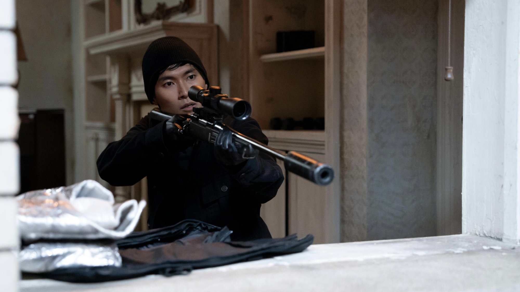 Jin Ha in "Only Murders in the Building."