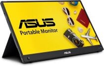 ASUS ZenScreen portable monitor with yellow image on screen