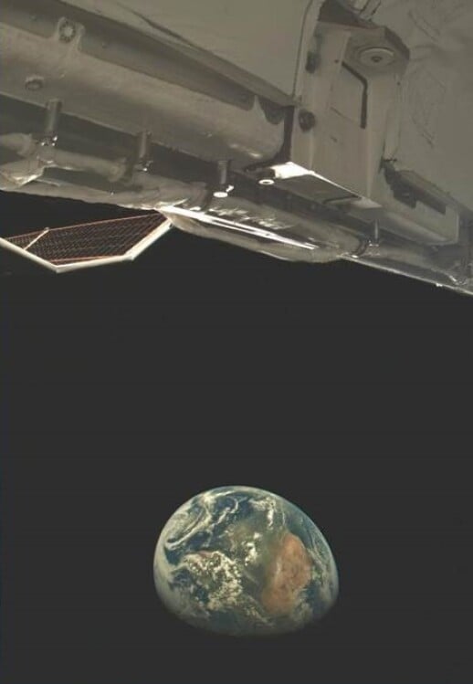 An image of Earth captured by the U.S. Space Force's X-37B spaceplane.