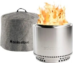 the solo stove bonfire 2.0 with stand and shelter