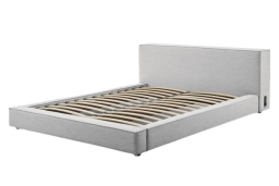 the coddle pixel platform bed in the dove colorway