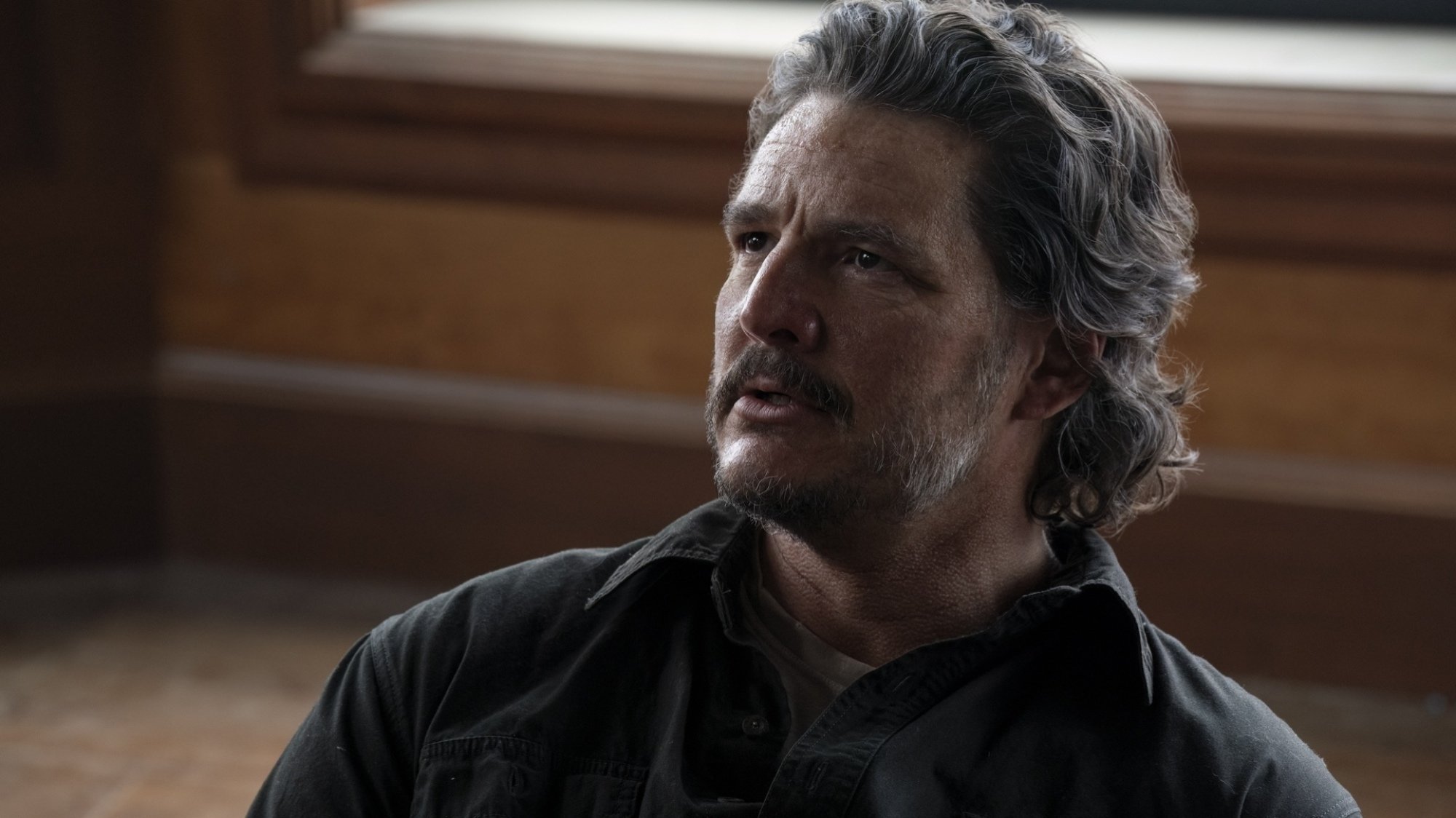 Pedro Pascal looks anguished as Joel in "The Last of Us."