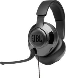 A headset appears on a white background.