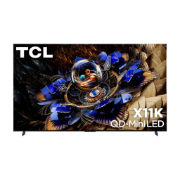TCL X11K 4K UHD TV on white background