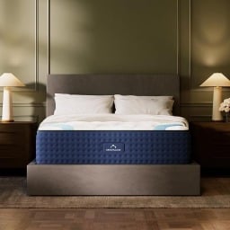 the dreamcloud premier hybrid mattress in a bedroom