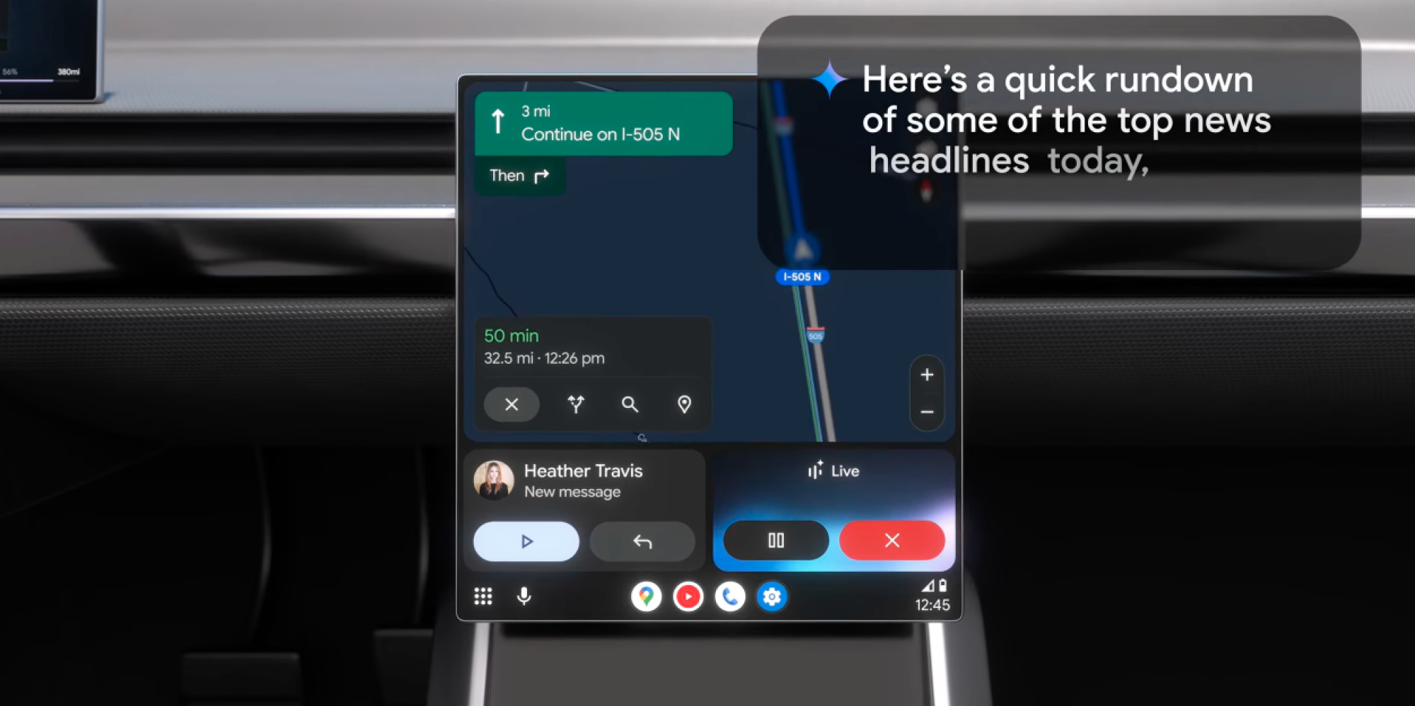 google gemini in google auto