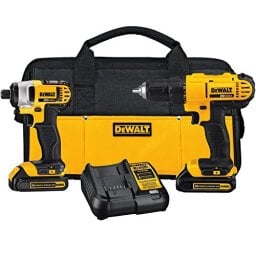 DEWALT 20V MAX Cordless Drill Combo Kit, 2-Tool (DCK240C2)