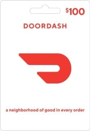 $100 DoorDash gift card