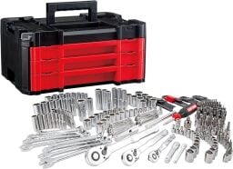 A Craftsman mechanic's tool set appears on a white background.