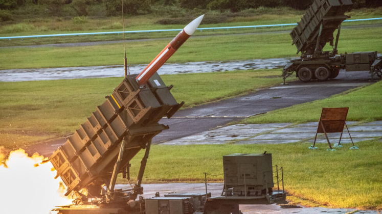 Surface-to-Air Missile Launch From Patriot System
