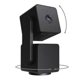 WYZE Cam Pan v3 Indoor/Outdoor IP65 1080P 360° Pan/Tilt/Zoom Wi-Fi Smart Home Security Camera with Motion Tracking for Baby & Pet, Color Night Vision, Works with Alexa & Google Assistant, Black