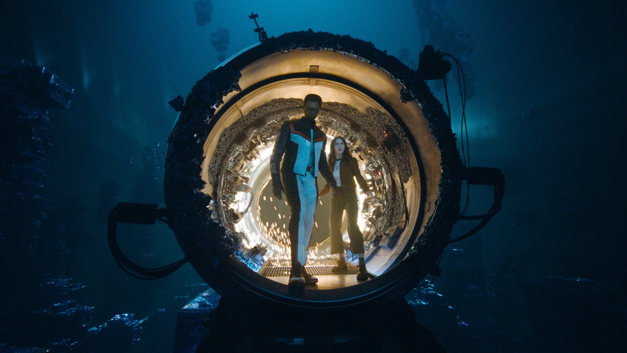 RACHEL BROSNAHAN as Lois Lane and EDI GATHEGI as Mr. Terrific in DC Studios’ and Warner Bros. Pictures’ “SUPERMAN,” a Warner Bros. Pictures release.